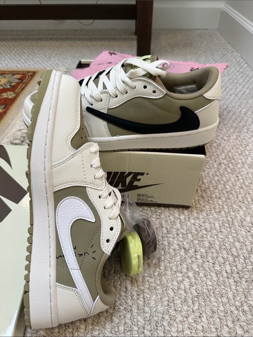 New Nike Air Jordan Travis Scott Cactus Jack Golf Low OG 10.5 - Picture 2 of 8